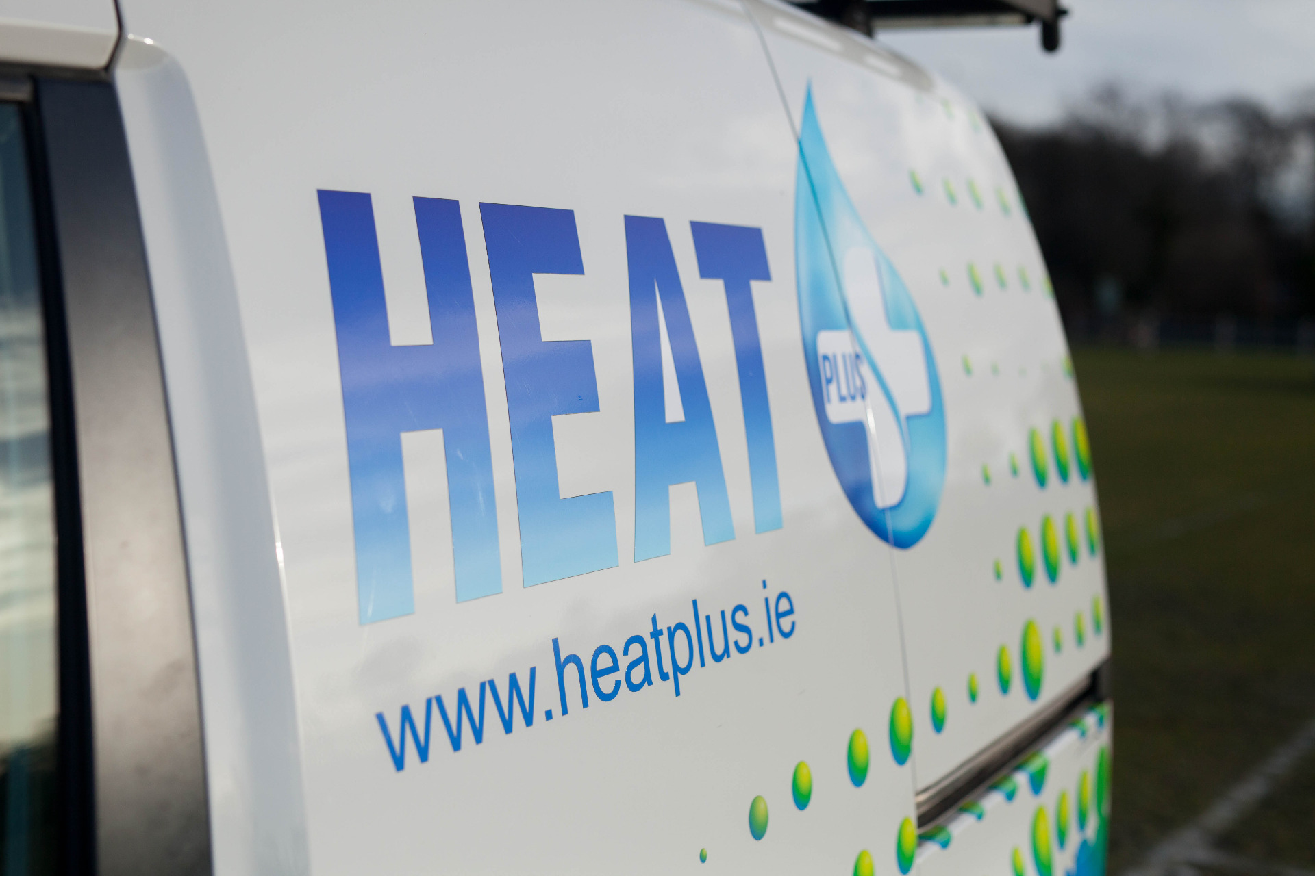 Heatplus Logo on branded vehicle